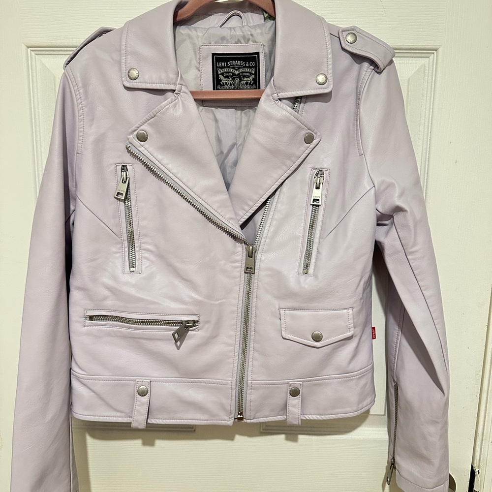 Levi's Women's Light Purple Leather Jacket